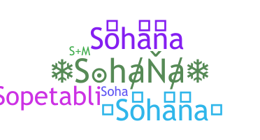 Smeknamn - Sohana