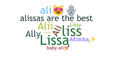 Smeknamn - Alissa