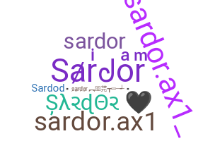 Smeknamn - Sardor