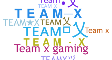 Smeknamn - teamx