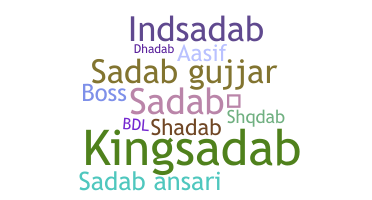 Smeknamn - Sadab