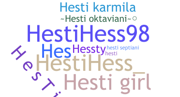 Smeknamn - Hesti