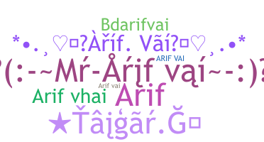 Smeknamn - Arifvai