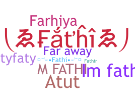 Smeknamn - Fathi