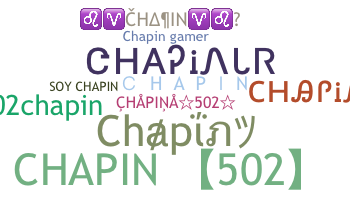 Smeknamn - Chapin