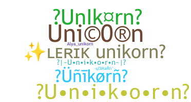 Smeknamn - UniKoRn