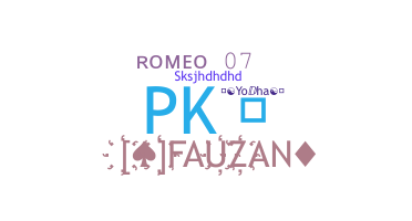 Smeknamn - Romeo07