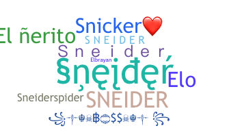 Smeknamn - Sneider