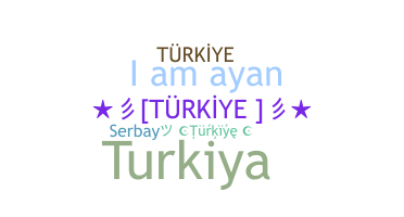 Smeknamn - Turkiye