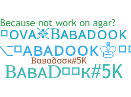 Smeknamn - BabaDooK