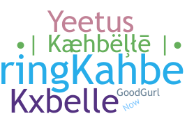 Smeknamn - Kahbelle