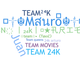 Smeknamn - Team24k