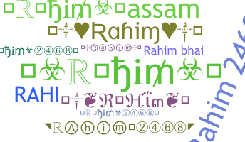 Smeknamn - Rahim