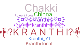 Smeknamn - Kranthi