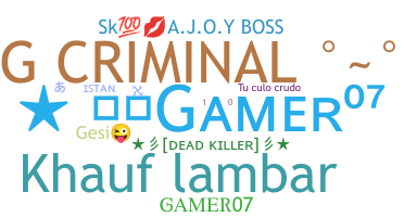 Smeknamn - Gamer07