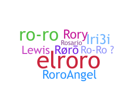 Smeknamn - Roro