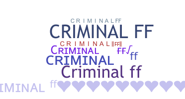Smeknamn - Criminalff