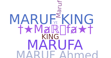 Smeknamn - Marufa