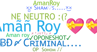 Smeknamn - Amanroy