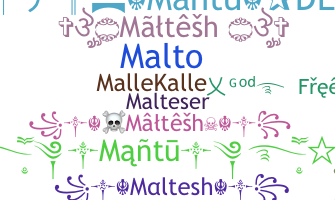 Smeknamn - Malte