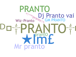 Smeknamn - Pranto
