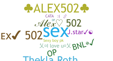 Smeknamn - Alex502