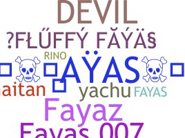 Smeknamn - Fayas