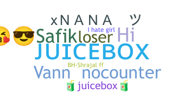 Smeknamn - Juicebox