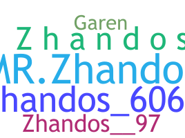 Smeknamn - Zhandos
