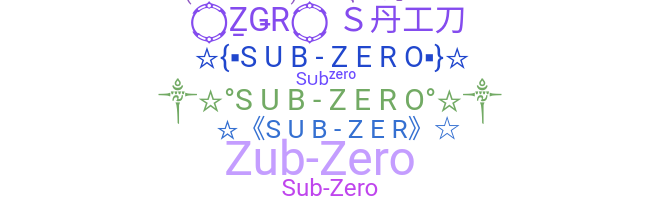Smeknamn - Subzero
